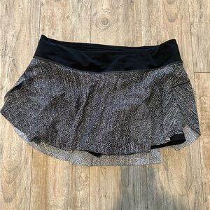 lululemon athletica Black and Gray Skirt